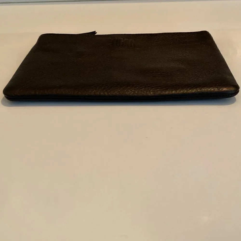 MADEWELL Women’s Black Pebbled Leather Tiger Pouch NWOT